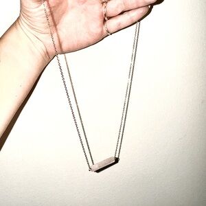 Gold crystal necklace